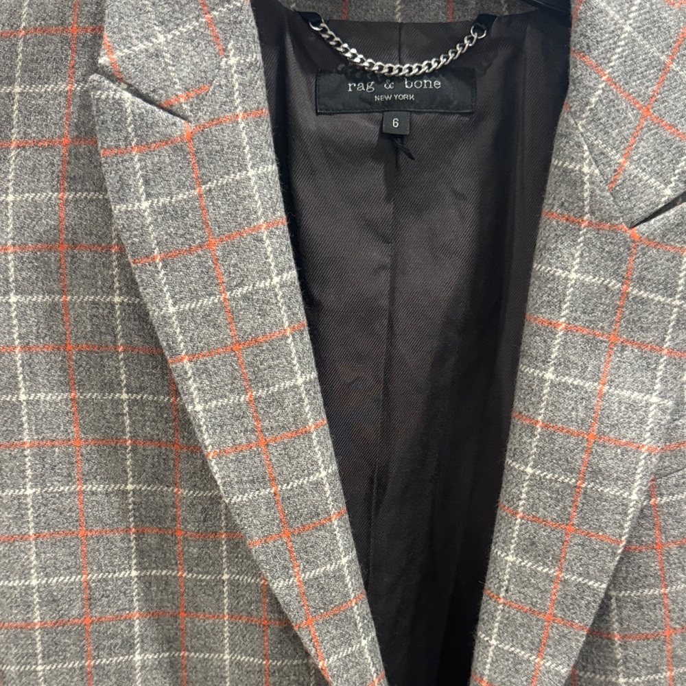 Rag & Bone Gray and orange Blazer